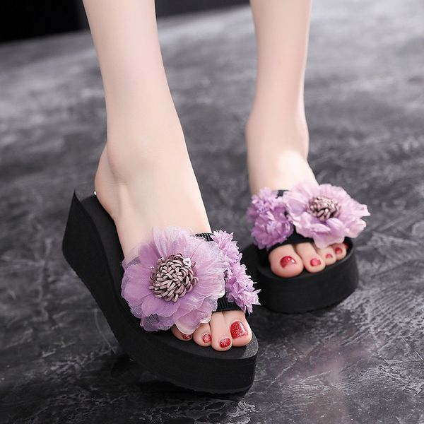2023 korean bohemian word slipper womens fashion wear sandals and slippers muffins thick-soled wedges and non-slip beach shoes., Black
2023 korean bohemian word slipper womens fashion wear sandals and slippers muffins thick-soled wedges and non-slip beach shoes., Black