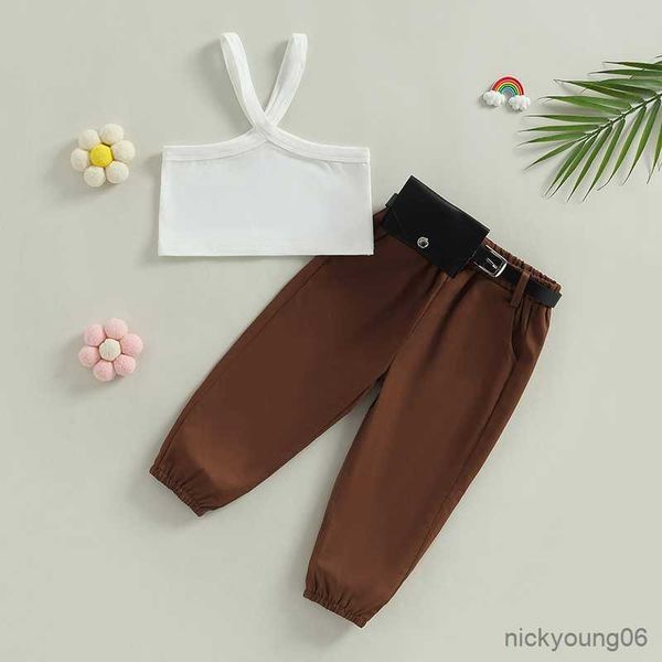 clothing sets summer girl fashion sleeveless tank and solid color pants with waist bag baby clothes children kids outfits, White
clothing sets summer girl fashion sleeveless tank and solid color pants with waist bag baby clothes children kids outfits, White