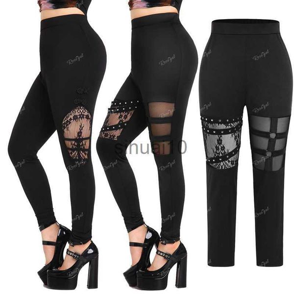 women's pants capris rosegal plus size gothic lace panel mesh ds caged cutout pants black women pull on lings skinny trousers mujer 4xl, Black;white
women's pants capris rosegal plus size gothic lace panel mesh ds caged cutout pants black women pull on lings skinny trousers mujer 4xl, Black;white