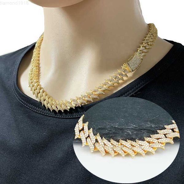 hip hop necklace 13mm 18" 20" 24" mens hip hop iced out 14k gold thorn cubah chain, Silver
hip hop necklace 13mm 18" 20" 24" mens hip hop iced out 14k gold thorn cubah chain, Silver
