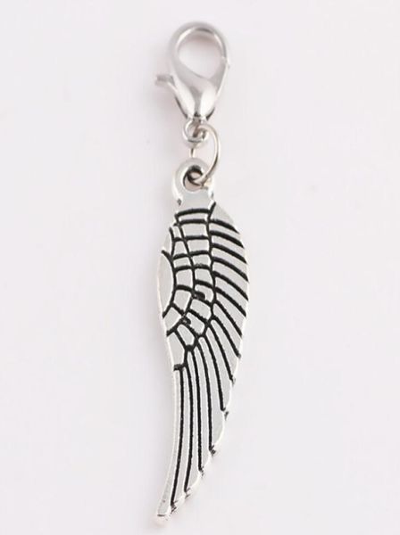 whole 20pcslot silver angel wing dangle charms pendant with lobster clasp fit for glass floating locket1475356, Bronze;silver
whole 20pcslot silver angel wing dangle charms pendant with lobster clasp fit for glass floating locket1475356, Bronze;silver