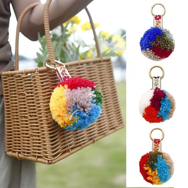 bohemian pompoms ball keychain women bag faux rabbit fur keyring fluffy key chains rings charms jewelry gift, Silver
bohemian pompoms ball keychain women bag faux rabbit fur keyring fluffy key chains rings charms jewelry gift, Silver