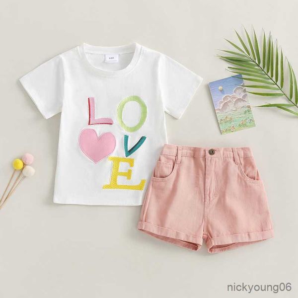 clothing sets kid girl short summer clothes 2023 suit street sleeves round neck letters and loose shorts for girls, White
clothing sets kid girl short summer clothes 2023 suit street sleeves round neck letters and loose shorts for girls, White