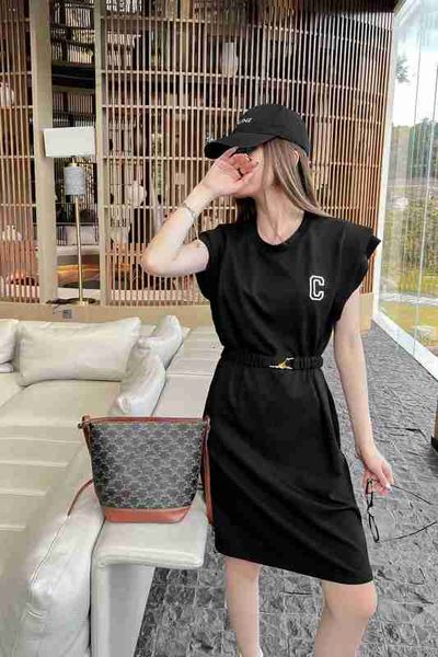 basic & casual dresses designer 2023 summer new embroidery metal letter elastic belt waist cushion shoulder flying sleeve t-shirt dress q40x, Black;gray
basic & casual dresses designer 2023 summer new embroidery metal letter elastic belt waist cushion shoulder flying sleeve t-shirt dress q40x, Black;gray