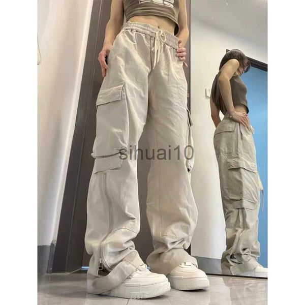 women's pants capris women big pockets cargo pants y2k high elastic waist drawstring baggy trousers vintage casual loose side zipper st, Black;white
women's pants capris women big pockets cargo pants y2k high elastic waist drawstring baggy trousers vintage casual loose side zipper st, Black;white