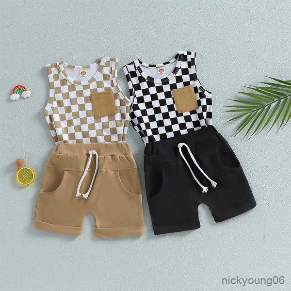 clothing sets toddler kids boys summer clothes sleeveless checkerboard print pocket tanks and solid color drawstring shorts outfits, White
clothing sets toddler kids boys summer clothes sleeveless checkerboard print pocket tanks and solid color drawstring shorts outfits, White