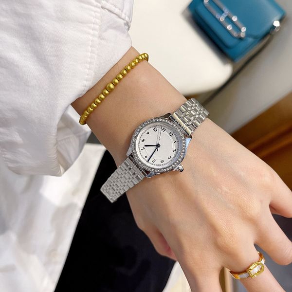 ladies watch 29mm stainless steel strap diamond watch waterproof design senior girl watch gift high-quality watch, Slivery;golden
ladies watch 29mm stainless steel strap diamond watch waterproof design senior girl watch gift high-quality watch, Slivery;golden