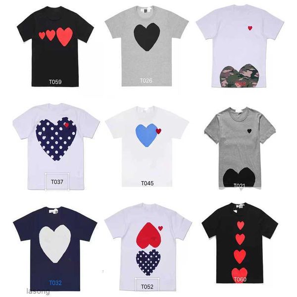 fashion mens play t shirt designer red heart commes casual women shirts des badge garcons high quanlity tshirts cotton embroidery 11 9bpsqc1, White;black
fashion mens play t shirt designer red heart commes casual women shirts des badge garcons high quanlity tshirts cotton embroidery 11 9bpsqc1, White;black