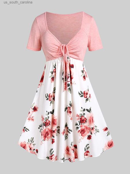 rosegal plus size flower printed cinched dress women summer casual high waist short sleeves a line vestidos new in dresses 5xl l230522, Black;gray
rosegal plus size flower printed cinched dress women summer casual high waist short sleeves a line vestidos new in dresses 5xl l230522, Black;gray