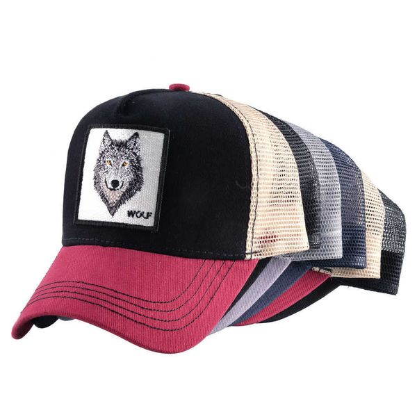 animal embroidered baseball cap men's truck driver's cap women's cap outdoor net hat, Blue;gray
animal embroidered baseball cap men's truck driver's cap women's cap outdoor net hat, Blue;gray