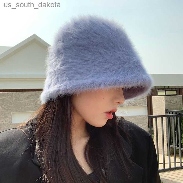 2020 hat winter women's fashion solid color rabbit fur hat bucket cap fisherman's hat retro knitted wool basin bucket hat l230523, Blue;gray
2020 hat winter women's fashion solid color rabbit fur hat bucket cap fisherman's hat retro knitted wool basin bucket hat l230523, Blue;gray