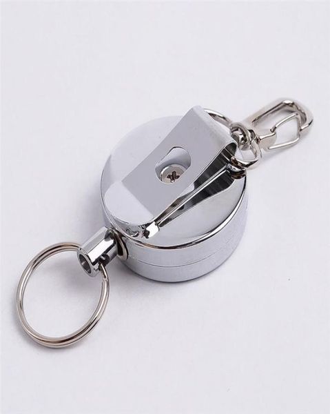 keychains resilience steel wire rope elastic keychain recoil sporty retractable alarm key ring anti lost yoyo ski pass id cardkeyc2710166, Silver
keychains resilience steel wire rope elastic keychain recoil sporty retractable alarm key ring anti lost yoyo ski pass id cardkeyc2710166, Silver