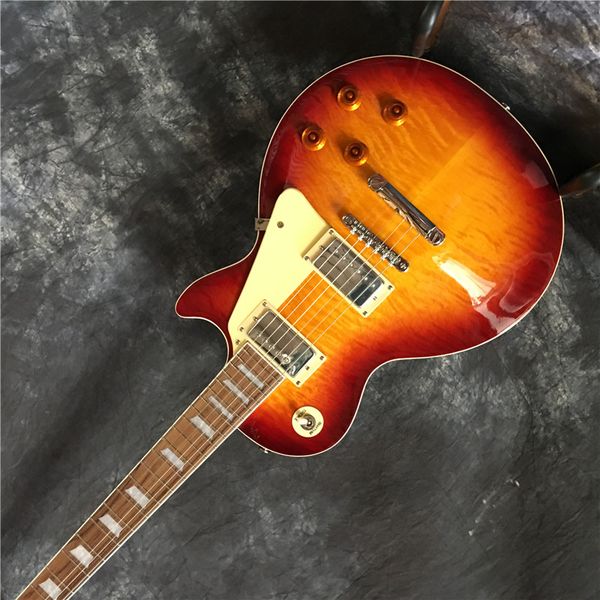 classic electric guitar mahogany with flame maple-guitar good sound quality new style, 58369457
classic electric guitar mahogany with flame maple-guitar good sound quality new style, 58369457