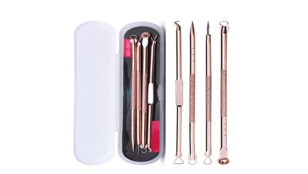 4pcs acne blackhead removal needles rose gold stainless pimple spot comedone extractor cleanser beauty face cleaning care tools5300987
4pcs acne blackhead removal needles rose gold stainless pimple spot comedone extractor cleanser beauty face cleaning care tools5300987