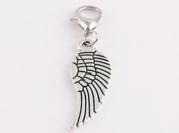 whole 20pcslot silver angel wing dangle charms pendant with lobster clasp fit for glass floating locket1398315, Bronze;silver
whole 20pcslot silver angel wing dangle charms pendant with lobster clasp fit for glass floating locket1398315, Bronze;silver