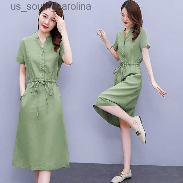 solid color green v-neck casual dresses short sleeve young women's summer dress chic and elegant vestido midi oversize l230522, Black;gray
solid color green v-neck casual dresses short sleeve young women's summer dress chic and elegant vestido midi oversize l230522, Black;gray