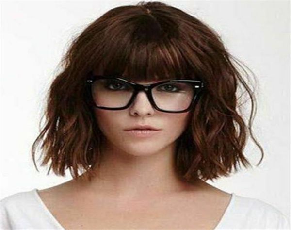 100 human hair new fashion charm women039s short natural dark brown wavy full wig3583896, Black
100 human hair new fashion charm women039s short natural dark brown wavy full wig3583896, Black