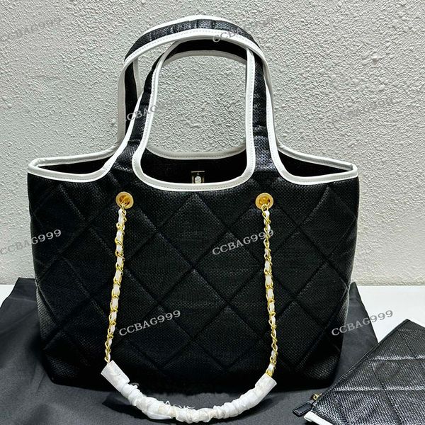 straw two-tone women designer jumbo tote woven bag gold metal hardware turn lock shoulder handbag with litter coin purse high capacity pract
straw two-tone women designer jumbo tote woven bag gold metal hardware turn lock shoulder handbag with litter coin purse high capacity pract