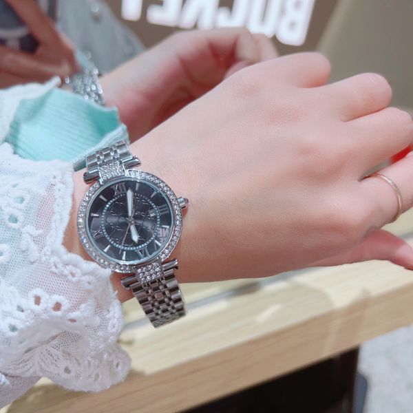 new designer ladies' watch 29mm gold stainless steel girls' watch quartz movement diamond bezel to give girls luxury christmas gif, Slivery;golden
new designer ladies' watch 29mm gold stainless steel girls' watch quartz movement diamond bezel to give girls luxury christmas gif, Slivery;golden