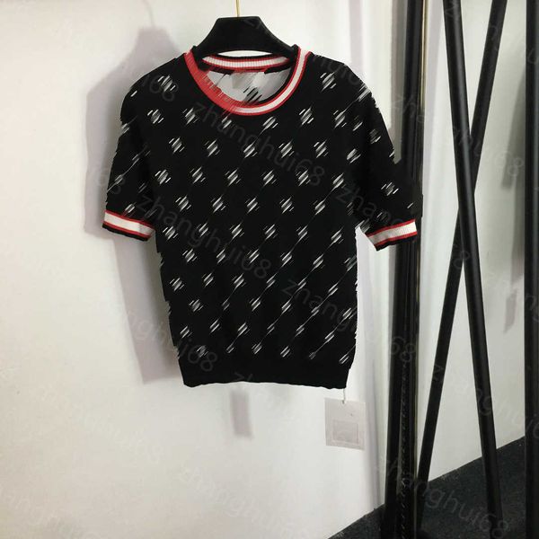 23ss womens knits womens designer clothing crew neck bump color striped logo diamond plaid short-sleeved sweater womens clothes, White
23ss womens knits womens designer clothing crew neck bump color striped logo diamond plaid short-sleeved sweater womens clothes, White