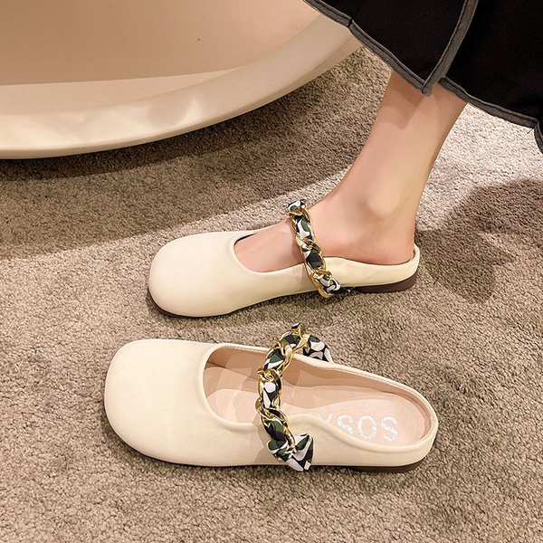 baotou half slippers female outside wear 2023 spring and summer new fashion french flat single shoes sandals comfortable shoes, Black
baotou half slippers female outside wear 2023 spring and summer new fashion french flat single shoes sandals comfortable shoes, Black