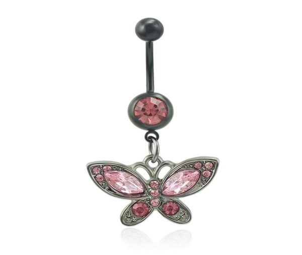 fashion belly button rings pink rhinestone black butterfly 316l stainless steel navel body piercing jewelry3168432, Silver
fashion belly button rings pink rhinestone black butterfly 316l stainless steel navel body piercing jewelry3168432, Silver