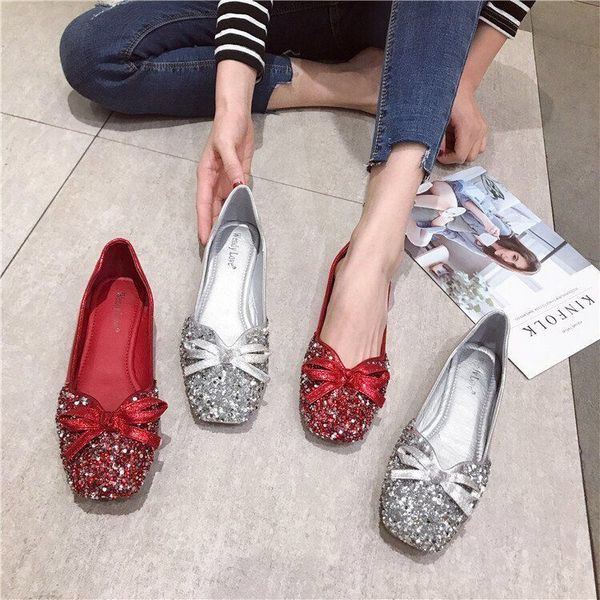 crystal sequined womens shoes spring 2023 new square plus size womens shoes joker flat shoes soft bottom red wedding shoes., Black
crystal sequined womens shoes spring 2023 new square plus size womens shoes joker flat shoes soft bottom red wedding shoes., Black
