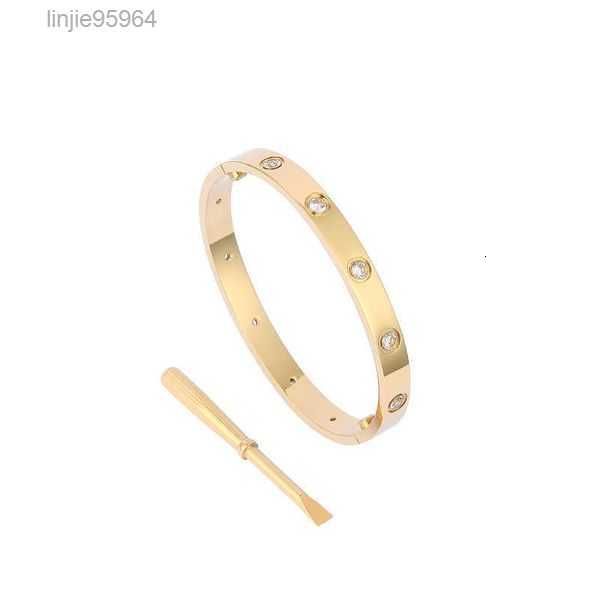 luxury famous brand designers jewelry love bangle with screw screwdriver 316l stainless steel 18k gold plated lovers bracelet 1y4qv, Golden;silver
luxury famous brand designers jewelry love bangle with screw screwdriver 316l stainless steel 18k gold plated lovers bracelet 1y4qv, Golden;silver