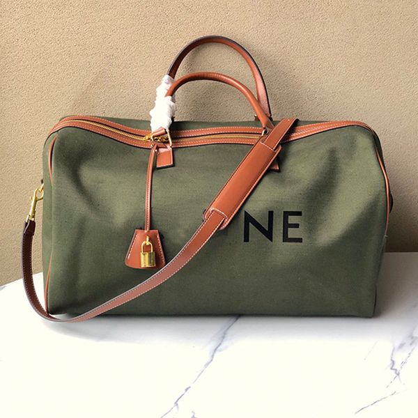 large capacity duffel bags handbags classic letter zipper closure travel bag canvas cowhide material cotton lining gold hardware latch remov
large capacity duffel bags handbags classic letter zipper closure travel bag canvas cowhide material cotton lining gold hardware latch remov
