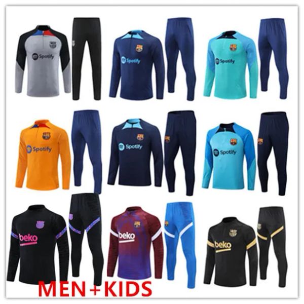 21/22/23 classic style barcelona tracksuit barca set boys training suit 2022 2023 men and kids tracksuits ansu fati pedri lewandowski camise, Black;yellow
21/22/23 classic style barcelona tracksuit barca set boys training suit 2022 2023 men and kids tracksuits ansu fati pedri lewandowski camise, Black;yellow