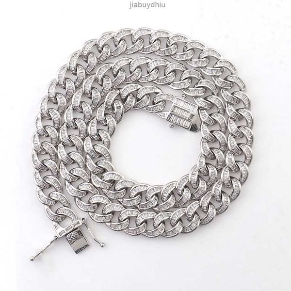 hip hop jewelry gold plated iced out cuban link sterling silver necklace moissanite diamond miami chain for gift
hip hop jewelry gold plated iced out cuban link sterling silver necklace moissanite diamond miami chain for gift