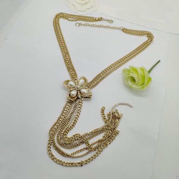 2023 luxury quality charm tassel design pendant necklace with diamond several layers style in 18k gold plated have box stamp ps7027b, Golden
2023 luxury quality charm tassel design pendant necklace with diamond several layers style in 18k gold plated have box stamp ps7027b, Golden