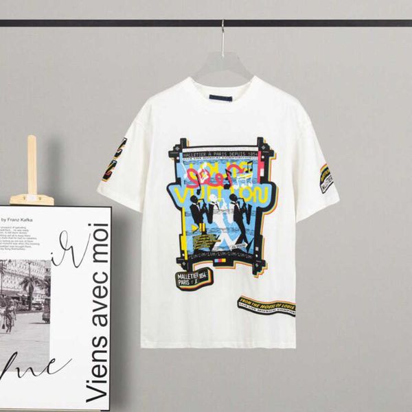 hip-hop round neck shirt summer fashion mens womens luxurys letter cotton clothing polos short sleeve high quality, White;black
hip-hop round neck shirt summer fashion mens womens luxurys letter cotton clothing polos short sleeve high quality, White;black
