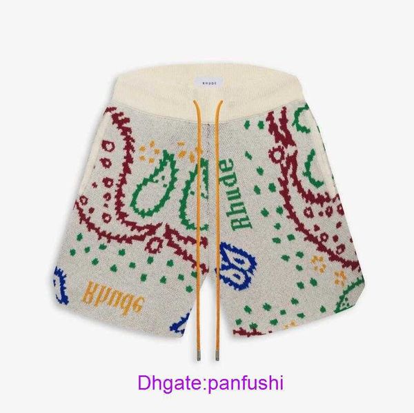 wholesale designer rhude sport shorts for sale rhude cashew flower color knitted jacquard drawstring american high street casual beach pants, White;black
wholesale designer rhude sport shorts for sale rhude cashew flower color knitted jacquard drawstring american high street casual beach pants, White;black