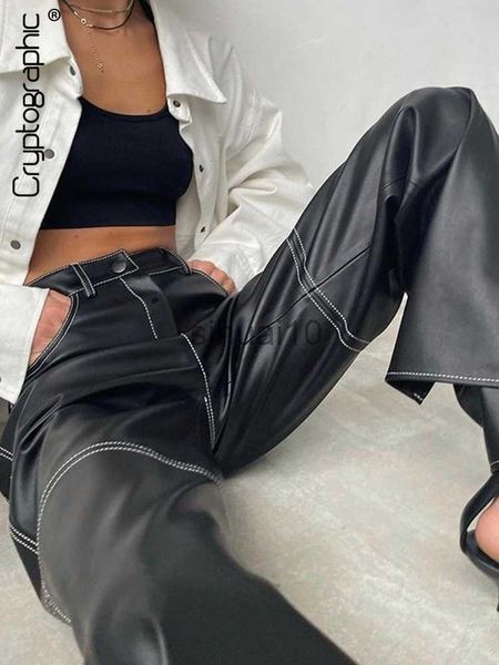 women's pants capris cryptographic fashion gothic black pu leather wide leg pants women trousers streetwear bottom casual punk pants ou, Black;white
women's pants capris cryptographic fashion gothic black pu leather wide leg pants women trousers streetwear bottom casual punk pants ou, Black;white