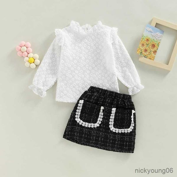 clothing sets kids children girls autumn suit long sleeve round neck floral lace shirt and patchwork black half dress, White
clothing sets kids children girls autumn suit long sleeve round neck floral lace shirt and patchwork black half dress, White