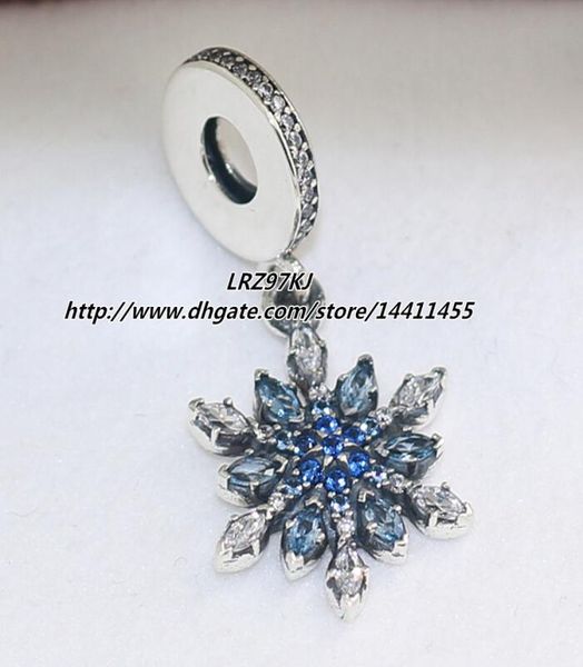 2015 winter 925 sterling silver crystalized snowflakes dangle charm bead with blue cz fits european jewelry bracelets & necklace8669798, Black
2015 winter 925 sterling silver crystalized snowflakes dangle charm bead with blue cz fits european jewelry bracelets & necklace8669798, Black