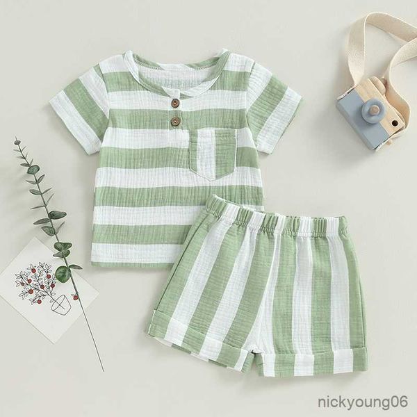 clothing sets 2 piece cotton linen baby girls boys outfits set striped short sleeve t-shirt and elastic shorts with pocket summer clothes, White
clothing sets 2 piece cotton linen baby girls boys outfits set striped short sleeve t-shirt and elastic shorts with pocket summer clothes, White