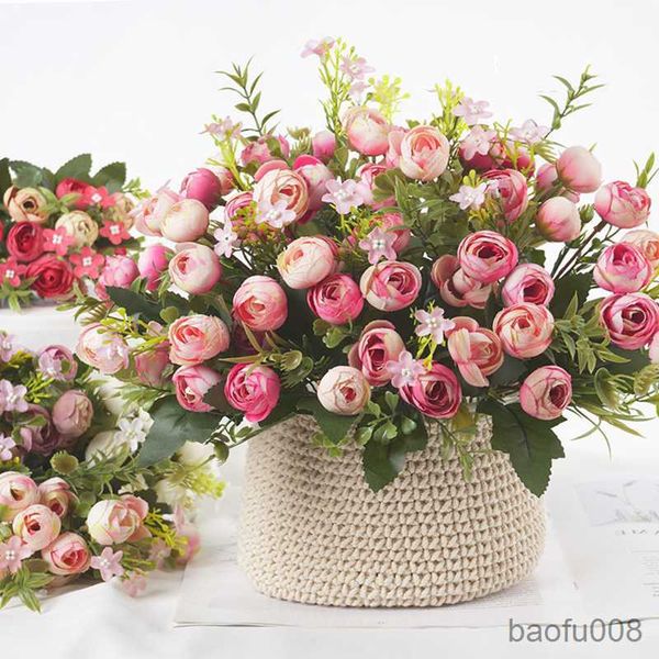 sachet bags bouquet artificial flowers rose small fake flower silk flores for home garden wedding diy decoration table r230605
sachet bags bouquet artificial flowers rose small fake flower silk flores for home garden wedding diy decoration table r230605