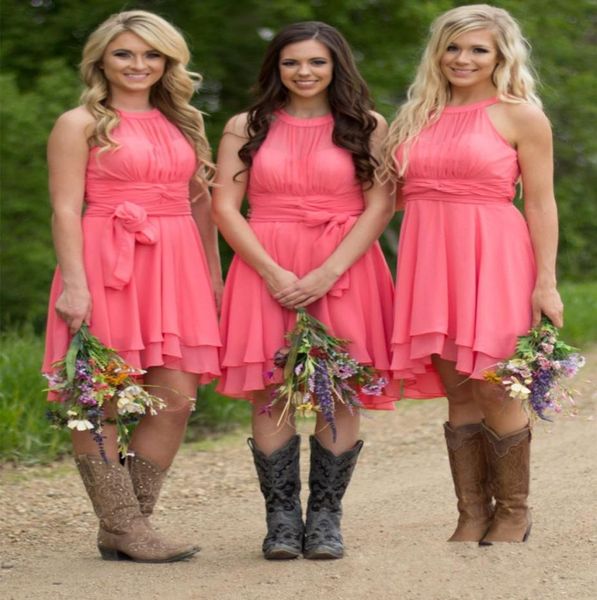 halter neck chiffon short bridesmaid dresses 2019 backless country style summer wedding guest dress watermelon beach gowns9853833, White;pink
halter neck chiffon short bridesmaid dresses 2019 backless country style summer wedding guest dress watermelon beach gowns9853833, White;pink