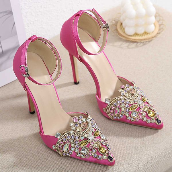 nxy sandals stiletto women high heels shoes 2023 fashion pointed toe female rhinestones ankle buckle strap ladies pumps 230511, Black
nxy sandals stiletto women high heels shoes 2023 fashion pointed toe female rhinestones ankle buckle strap ladies pumps 230511, Black