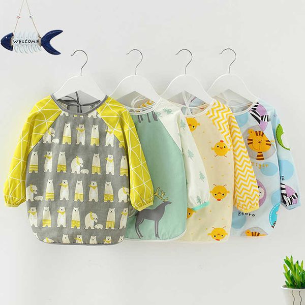 bibs burp cloths baby long sleeved toddler apron bib autumn cartoon waterproof moisture-proof washable easy to clean g220605
bibs burp cloths baby long sleeved toddler apron bib autumn cartoon waterproof moisture-proof washable easy to clean g220605