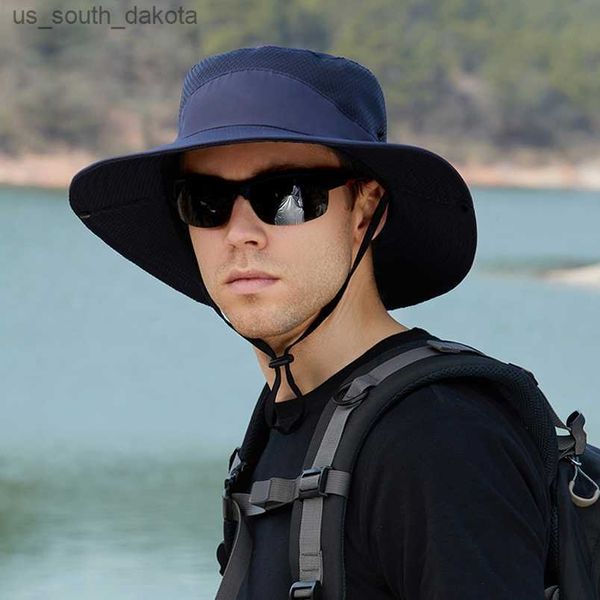 summer men sun hat 9cm wide brim breathable mesh panama hat sunscreen cap outdoor removable portable camping hiking fishing hats l230523, Blue;gray
summer men sun hat 9cm wide brim breathable mesh panama hat sunscreen cap outdoor removable portable camping hiking fishing hats l230523, Blue;gray