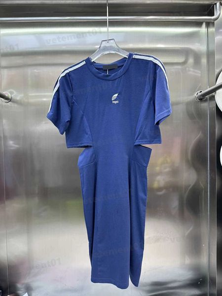 designer dress blue womens hollow out dresses letter logo print waist cut-out round neck dress summer clothing fashion breathable dresses fo, Black;gray
designer dress blue womens hollow out dresses letter logo print waist cut-out round neck dress summer clothing fashion breathable dresses fo, Black;gray