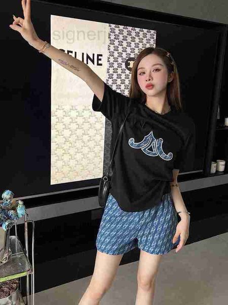 women's two piece pants designer sticker embroidered short sleeved t-shirt for women's 2023 summer pure cotton versatile loose cas, White
women's two piece pants designer sticker embroidered short sleeved t-shirt for women's 2023 summer pure cotton versatile loose cas, White