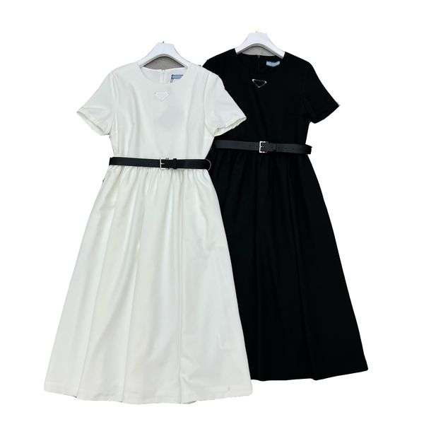 2023 summer womens casual dresses women triangle with belt designer letter ladies patchwork high waistline shirt dress casual high waistline, Black;gray
2023 summer womens casual dresses women triangle with belt designer letter ladies patchwork high waistline shirt dress casual high waistline, Black;gray