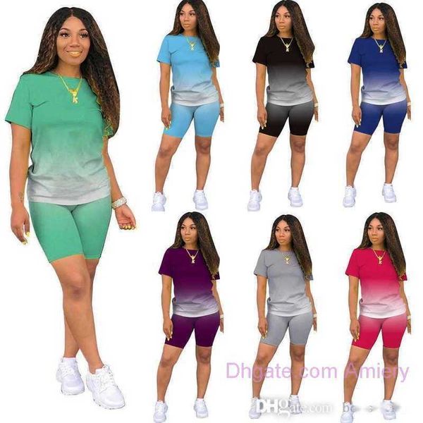 gradient womens tracksuits plus size 3xl 4xl designer clothing 2 piece shorts set casual sports short sleeve t shirt biker suits ladies clot, Gray
gradient womens tracksuits plus size 3xl 4xl designer clothing 2 piece shorts set casual sports short sleeve t shirt biker suits ladies clot, Gray