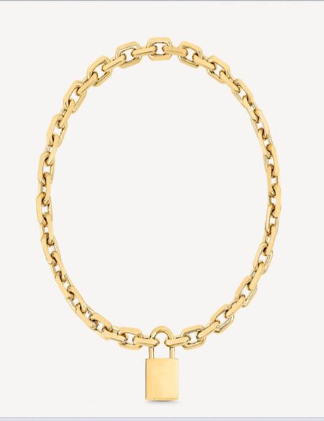 2021 luxury designer necklace men silver gold stainless steel jewelry long pendant lock necklaces for women punk style thick chain3453841
2021 luxury designer necklace men silver gold stainless steel jewelry long pendant lock necklaces for women punk style thick chain3453841
