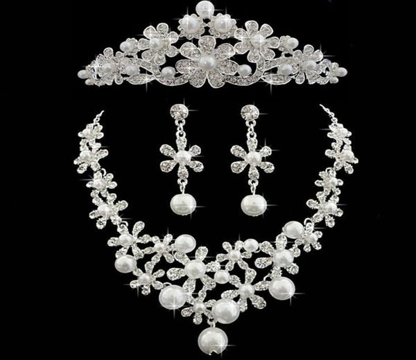 pearls wedding crows wedding accessories bridesmaid jewelry accessories bridal accessories set crown necklace earrings2393184, Silver
pearls wedding crows wedding accessories bridesmaid jewelry accessories bridal accessories set crown necklace earrings2393184, Silver