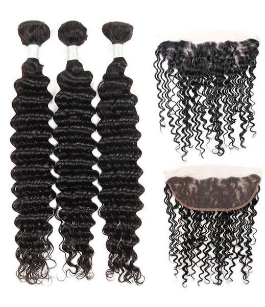 peruvian virgin human hair extensions 10a 3 bundles deep wave with 13x4 lace frontal closure human hair weaves deep wave curly hai3276111, Black
peruvian virgin human hair extensions 10a 3 bundles deep wave with 13x4 lace frontal closure human hair weaves deep wave curly hai3276111, Black